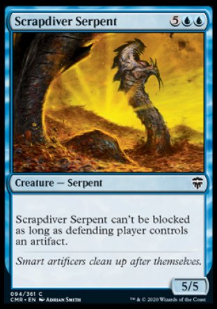 (094/361) Magic The Gathering Commander Legends Single: Scrapdiver Serpent  Common