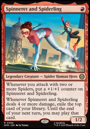 (094) Magic The Gathering Magic: The Gathering | Marvel's Spider-Man: Promos Single: Spinneret and Spiderling  Rare