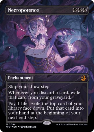 (094) Magic The Gathering Enchanting Tales Single: Necropotence (V.3)  Mythic