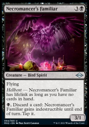 (094) Magic The Gathering Modern Horizons 2 Single: Necromancer's Familiar Holo Uncommon