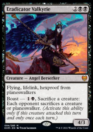 (094) Magic The Gathering Kaldheim: Promos Single: Eradicator Valkyrie (V.2)  Mythic