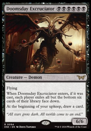 (094) Magic The Gathering Duskmourn: House of Horror Single: Doomsday Excruciator Holo Rare