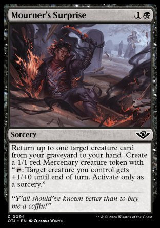 (094) Magic The Gathering Outlaws of Thunder Junction Single: Mourner's Surprise  Common