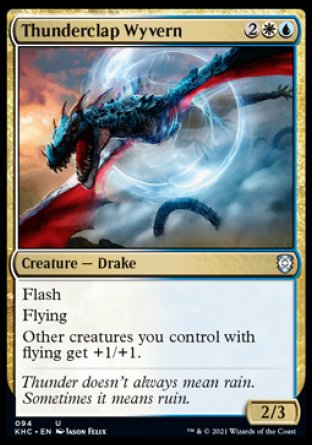 (094) Magic The Gathering Commander: Kaldheim Single: Thunderclap Wyvern  Uncommon