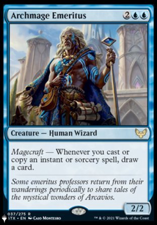 (037) Magic The Gathering The List Single: Archmage Emeritus  Rare