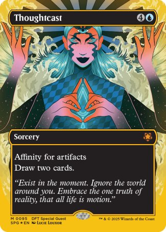 (095) Magic The Gathering Special Guests Single: Thoughtcast (Gold) Holo Mythic