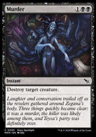 (095) Magic The Gathering Murders at Karlov Manor Single: Murder  Common