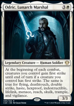 (095/322) Magic The Gathering Commander: Ikoria Single: Odric, Lunarch Marshal  Rare