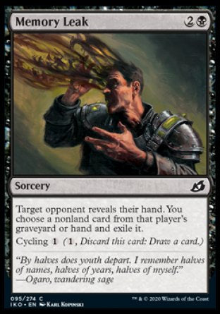 (095/274) Magic The Gathering Ikoria: Lair of Behemoths Single: Memory Leak  Common