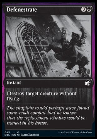 (095) Magic The Gathering Innistrad: Double Feature Single: Defenestrate  Common
