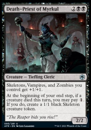 (095) Magic The Gathering Adventures in the Forgotten Realms Single: Death-Priest of Myrkul  Uncommon