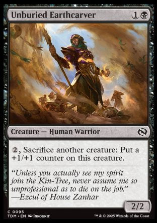 (095) Magic The Gathering Tarkir: Dragonstorm Single: Unburied Earthcarver  Common