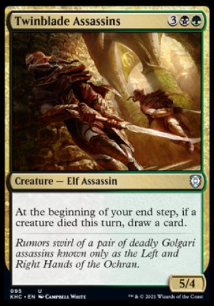 (095) Magic The Gathering Commander: Kaldheim Single: Twinblade Assassins  Uncommon