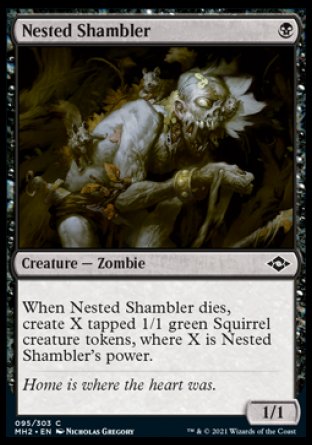 (095) Magic The Gathering Modern Horizons 2 Single: Nested Shambler  Common
