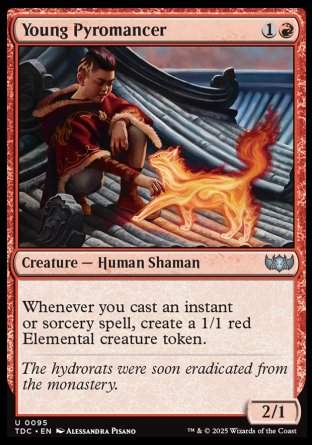 (095) Magic The Gathering Commander: Tarkir: Dragonstorm Single: Young Pyromancer  Uncommon