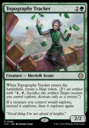 (095) Magic The Gathering Commander: The Lost Caverns of Ixalan Single: Topography Tracker  Rare