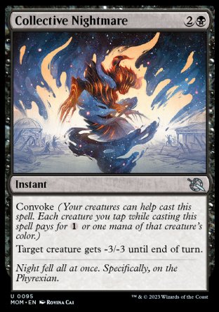 (095) Magic The Gathering March of the Machine Single: Collective Nightmare  Uncommon