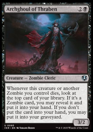 (095) Magic The Gathering Innistrad Remastered Single: Archghoul of Thraben Holo Uncommon