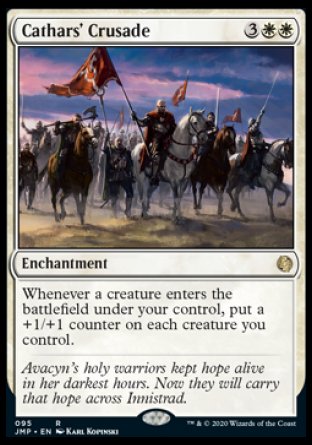 (095) Magic The Gathering Jumpstart Single: Cathars' Crusade  Rare