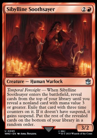 (095) Magic The Gathering Universes Beyond: Doctor Who Single: Sibylline Soothsayer Holo Uncommon
