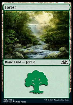 (095/096) Magic The Gathering Unsanctioned Single: Forest (V.1)  Land