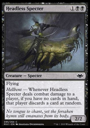 (095/254) Magic The Gathering Modern Horizons Single: Headless Specter Holo Common