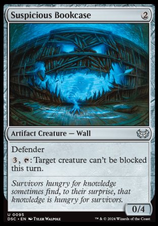(095) Magic The Gathering Commander: Duskmourn: House of Horror Single: Suspicious Bookcase  Uncommon