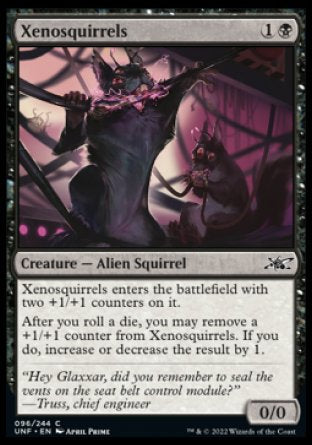 (096) Magic The Gathering Unfinity Single: Xenosquirrels  Common