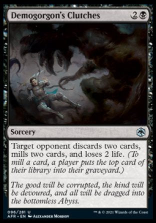 (096) Magic The Gathering Adventures in the Forgotten Realms Single: Demogorgon's Clutches  Uncommon