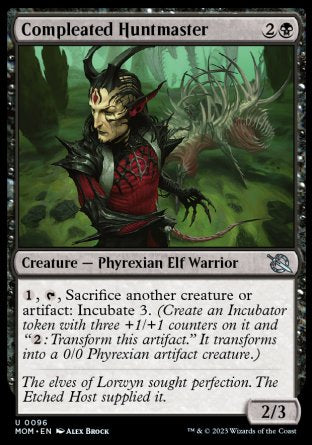 (096) Magic The Gathering March of the Machine Single: Compleated Huntmaster  Uncommon