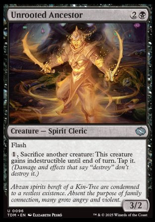 (096) Magic The Gathering Tarkir: Dragonstorm Single: Unrooted Ancestor  Uncommon