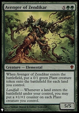 (096) Magic The Gathering The List Single: Avenger of Zendikar  Mythic
