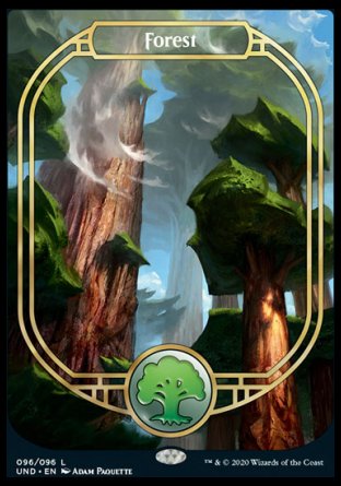 (096/096) Magic The Gathering Unsanctioned Single: Forest (V.2)  Land