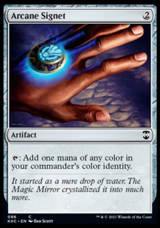 (096) Magic The Gathering Commander: Kaldheim Single: Arcane Signet  Common