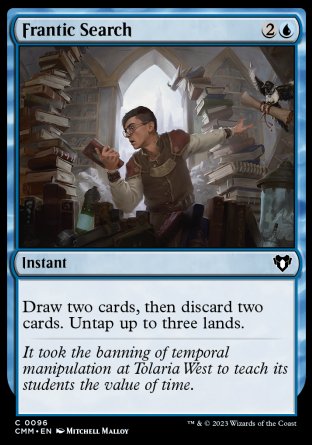 (096) Magic The Gathering Commander Masters Single: Frantic Search  Common