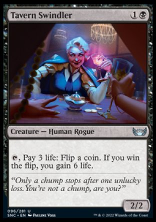 (096) Magic The Gathering Streets of New Capenna Single: Tavern Swindler  Uncommon
