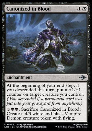(096) Magic The Gathering The Lost Caverns of Ixalan Single: Canonized in Blood  Uncommon