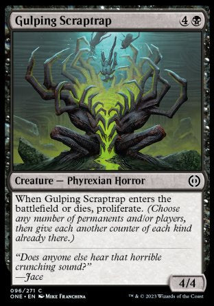 (096) Magic The Gathering Phyrexia: All Will Be One Single: Gulping Scraptrap  Common
