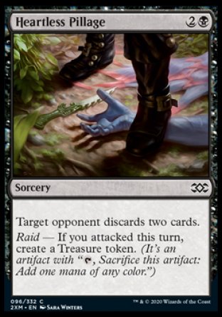 (096/332) Magic The Gathering Double Masters Single: Heartless Pillage Holo Common