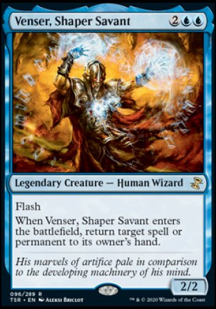 (096/289) Magic The Gathering Time Spiral Remastered Single: Venser, Shaper Savant Holo Rare