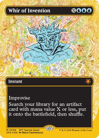 (096) Magic The Gathering Special Guests Single: Whir of Invention (Gold) Holo Mythic