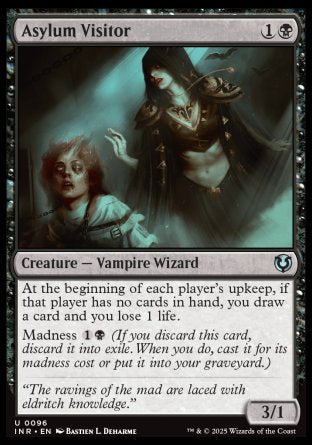 (096) Magic The Gathering Innistrad Remastered Single: Asylum Visitor Holo Uncommon