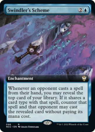 (096) Magic The Gathering Commander: Streets of New Capenna: Extras Single: Swindler's Scheme  Rare