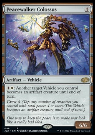 (096) Magic The Gathering Jumpstart 2022 Single: Peacewalker Colossus Holo Rare