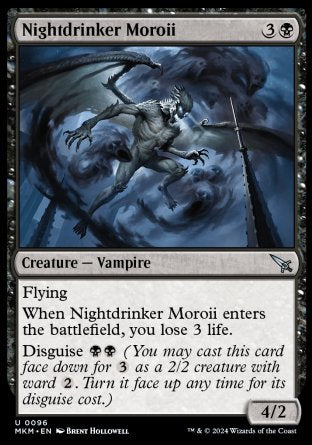 (096) Magic The Gathering Murders at Karlov Manor Single: Nightdrinker Moroii Holo Uncommon