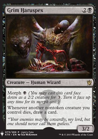 (073) Magic The Gathering The List Single: Grim Haruspex  Rare