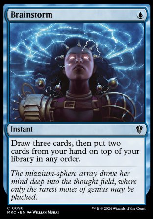 (096) Magic The Gathering Commander: Murders at Karlov Manor Single: Brainstorm  Common