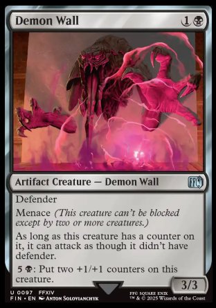 (097) Magic The Gathering Magic: The Gathering - FINAL FANTASY Single: Demon Wall  Uncommon