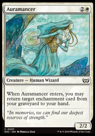 (097) Magic The Gathering Commander: Duskmourn: House of Horror Single: Auramancer  Common