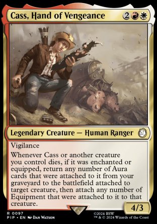 (097) Magic The Gathering Universes Beyond: Fallout Single: Cass, Hand of Vengeance  Holo Rare